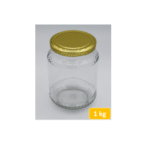 Vasetto vetro per 1000 gr di miele