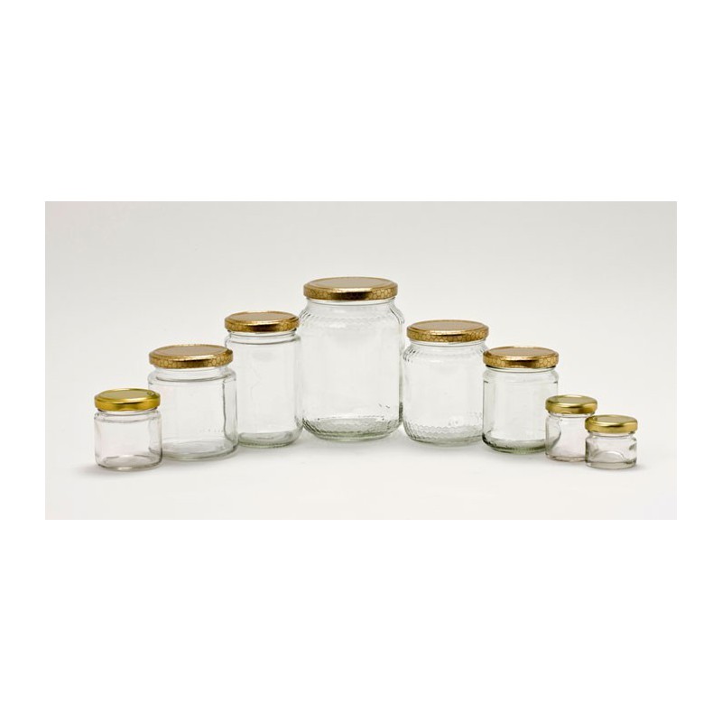 250 ml Vasetto in vetro per miele con contenitore per miele pentola trasparente per miele con salse e coperchio da usare in casa cucchiaio per servire miele e sciroppo 